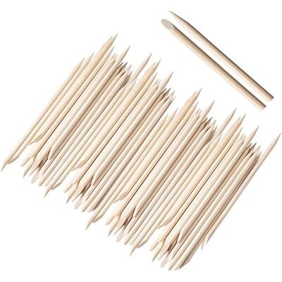 Loopunk 200 Pezzi Bastoncini di Legno Arancio per Unghie Arte Manicure Bastone per Spingi Nail Art Multifunzione Cuticola Strumento di Manicure DIY Loopunk 200 Pezzi Bastoncini di Legno Arancio per Unghie Arte Manicure Bastone per Spingi Nail Art Multifunzione Cuticola Strumento di Manicure DIY