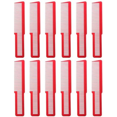 YGMNQAL Pettine 12 pezzi pettine for taglio capelli pettine for denti fini barbiere pettini for parrucchiere in fibra di carbonio antistatico for salone di casa(12pcs Red) YGMNQAL Pettine 12 pezzi pettine for taglio capelli pettine for denti fini barbiere pettini for parrucchiere in fibra di carbonio antistatico for salone di casa(12pcs Red)