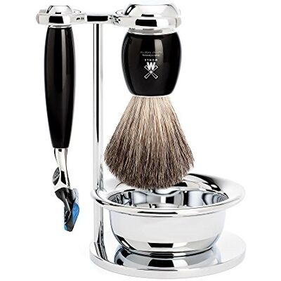 MÜHLE SET COMPLETO DA BARBA VIVO MUHLE RASOIO FUSION PENNELLO TASSO MÜHLE SET COMPLETO DA BARBA VIVO MUHLE RASOIO FUSION PENNELLO TASSO