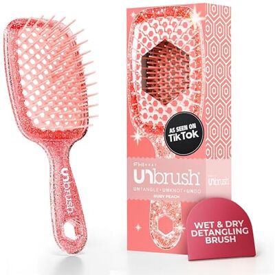 FHI Heat Spazzola Capelli Indolore UNbrush, Adatta a Tutti i Tipi di Capelli, Bagnati o Asciutti Spazzola Districante per Capelli Ventilata con Setole Antistatiche DuoFlex Pesca Ruby FHI Heat Spazzola Capelli Indolore UNbrush, Adatta a Tutti i Tipi di Capelli, Bagnati o Asciutti Spazzola Districante per Capelli Ventilata con Setole Antistatiche DuoFlex Pesca Ruby