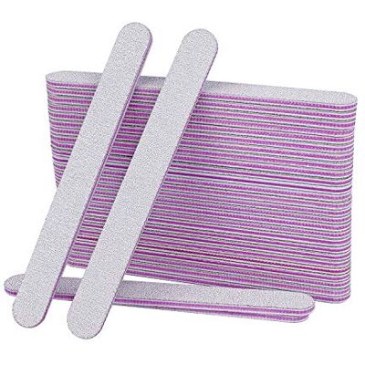 AYITOO 50 Lime per unghie professionali, lime per unghie 100 180, Lima Unghie Gel a Doppio lato per Manicure Nail Art, Carta vetrata Lima Unghie Colore Grigio Nucleo Viola Forma Diritta AYITOO 50 Lime per unghie professionali, lime per unghie 100 180, Lima Unghie Gel a Doppio lato per Manicure Nail Art, Carta vetrata Lima Unghie Colore Grigio Nucleo Viola Forma Diritta