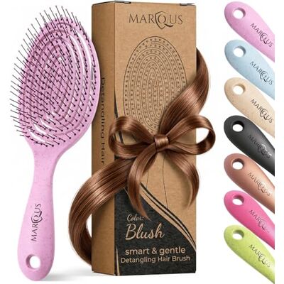 marQus Spazzola Districante Per Capelli Materiali a Base Vegetale Biodegradabile 1 Pezzo Colore Magenta Blush marQus Spazzola Districante Per Capelli Materiali a Base Vegetale Biodegradabile 1 Pezzo Colore Magenta Blush