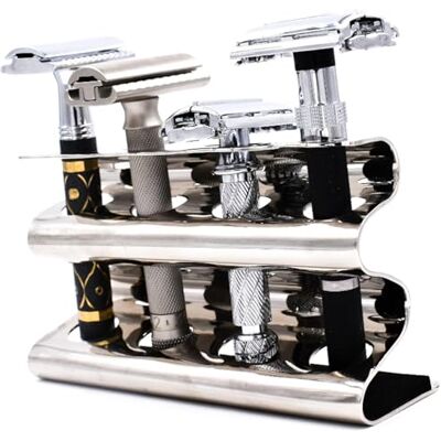 Parker stand per rasoi di sicurezza cromato Parker stand per rasoi di sicurezza cromato