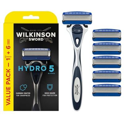 Wilkinson Sword Hydro 5 Confezione con 1 rasoio + 5 lame di ricambio Wilkinson Sword Hydro 5 Confezione con 1 rasoio + 5 lame di ricambio