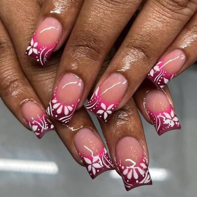 Jazuaiao Ombra Punta Francese Zoccoli Finti Rose Rose Blossomy Piano ABS Sostanza Partito Fascino Tutti i giorni Facile Applicazione Corrente Diretta Usura Moda Premere su Pin Breve Quadrato Falso Fiori belli Jazuaiao Ombra Punta Francese Zoccoli Finti Rose Rose Blossomy Piano ABS Sostanza Partito Fascino Tutti i giorni Facile Applicazione Corrente Diretta Usura Moda Premere su Pin Breve Quadrato Falso Fiori belli