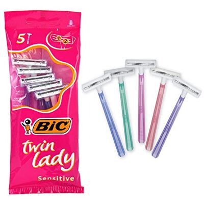 BIC RASOIO TWIN LADY 2 LAME 5 PZ BIC RASOIO TWIN LADY 2 LAME 5 PZ