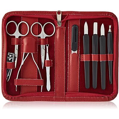 Clauss Astuccio per manicure , 10 pezzi, rosso Clauss Astuccio per manicure , 10 pezzi, rosso