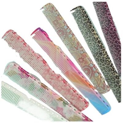 YGMNQAL Pettine Pettine da barbiere a doppia faccia Spazzola professionale for capelli adatta for l'uso in salone e a casa(Pink flowers-1) YGMNQAL Pettine Pettine da barbiere a doppia faccia Spazzola professionale for capelli adatta for l'uso in salone e a casa(Pink flowers-1)