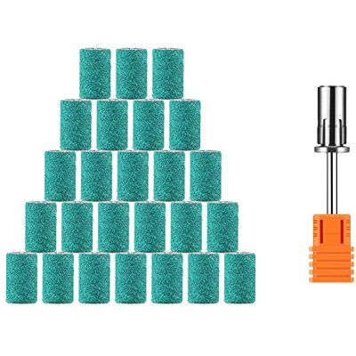 JCMASTER ® Scovolini abrasivi di alta qualità per Fresa per Unghie + 1 Mandrino Manicure Pedicure Preparazione unghia naturale modellamento gel acrilico rifiniture ricostruzione Grana Media 150 25 pz JCMASTER ® Scovolini abrasivi di alta qualità per Fresa per Unghie + 1 Mandrino Manicure Pedicure Preparazione unghia naturale modellamento gel acrilico rifiniture ricostruzione Grana Media 150 25 pz