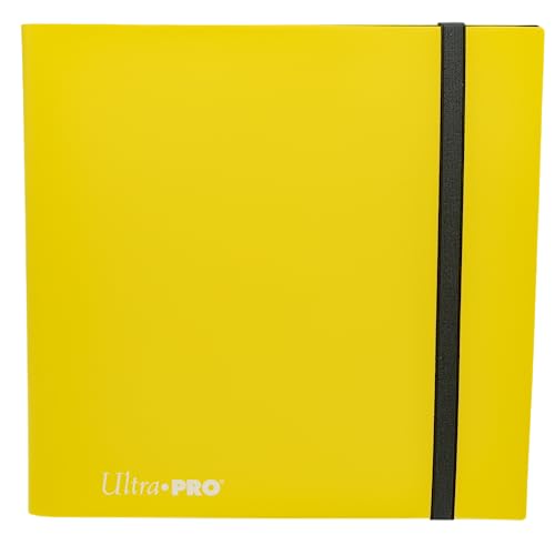 Ultra Pro Eclipse 12 tasche giallo limone PRO-Raccoglitore per 480 carte di dimensioni standard, protegge carte da collezione, carte da gioco e carte sportive in maniche  Deck Protector