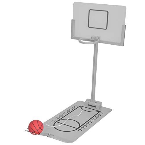 Brrnoo Mini macchina da pallacanestro pieghevole da tavolo in lega di alluminio, innovativo gioco da banco Micro Shot per feste familiari e riduzione della pressione