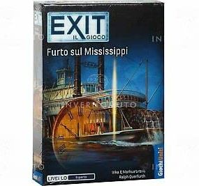 Giochi Uniti Exit Furto sul Mississipi, Escape room, 1-4 Giocatori, 12+ Anni, Edizione Italiana,