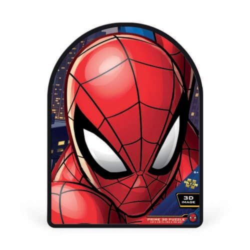 Grandi Giochi Marvel Avengers Spiderman Puzzle lenticolare verticale, con 300 pezzi inclusi e scatola di latta con effetto 3D-,