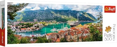 Trefl 500 Elementi, Panorama, Qualità Premium, per Adulti e Bambini da 10 anni Puzzle, Colore Cattaro-Montenegro,