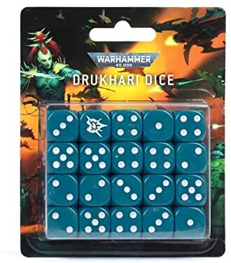 Games Workshop Warhammer 40k Set di Dadi Drukhari