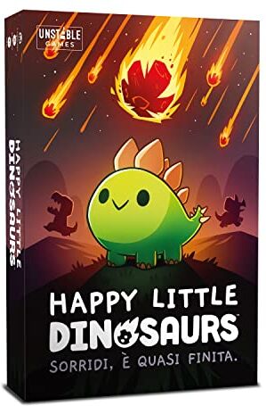 Asmodee Happy Little Dinosaurs, Gioco da Tavolo, 2-4 Giocatori, 8+ Anni, Edizione In Italiano