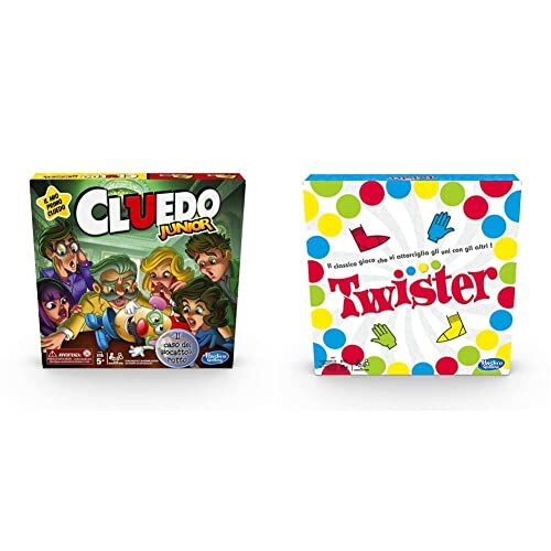 Hasbro Cluedo Junior, Il Caso Del Giocattolo Rotto (Gioco In Scatola, Versione In Italiano) & Twister Gioco In Scatola Versione 2020 In Italiano
