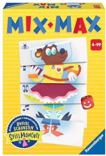 Ravensburger Mix Max -Gioco per Animali per 2-6 Giocatori a Partire da 4 Anni, Colore Bianco,