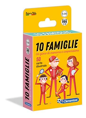 Clementoni 10 Famiglie, Gioco Di Carte Per Bambini, 5 99 anni