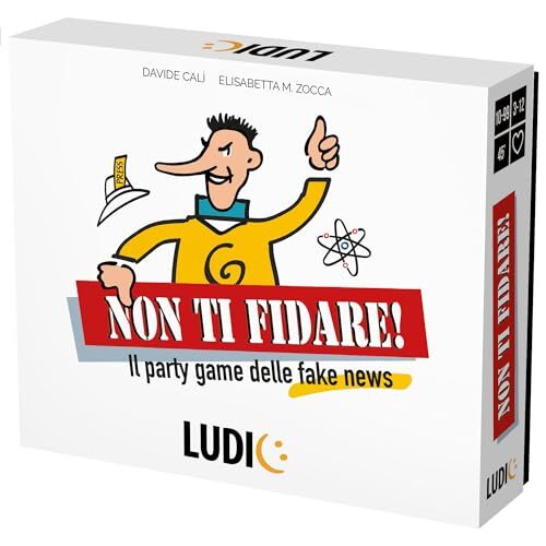 Ludic Non Ti Fidare Il Party Game Delle Fake News  Gioco Di Società Per La Famiglia Per 3-12 Giocatori Made In Italy