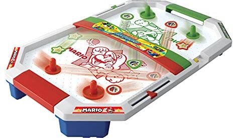 EPOCH Games- Air Hockey Brothers Super Mario Giocattolo, Multicolore, Taglia Unica,