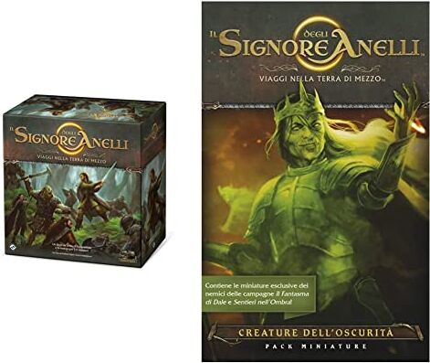 Asmodee -Il Signore Degli Anelli, Viaggi Nella Terra Di Mezzo, Gioco Da Tavolo &, Il Signore Degli Anelli Viaggi Nella Terra Di Mezzo: Creature Dell'Oscurità, Espansione Gioco Da Tavolo