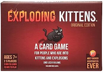 Exploding Kittens Original Edition by  Card Games for Adults Teens & Kids Fun Family Games