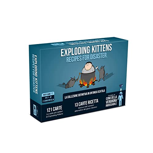 Asmodee Exploding Kittens: Recipes for Disaster, Gioco da Tavolo, Party Game, 2-5 Giocatori, 7+ Anni, Edizione in Italiano