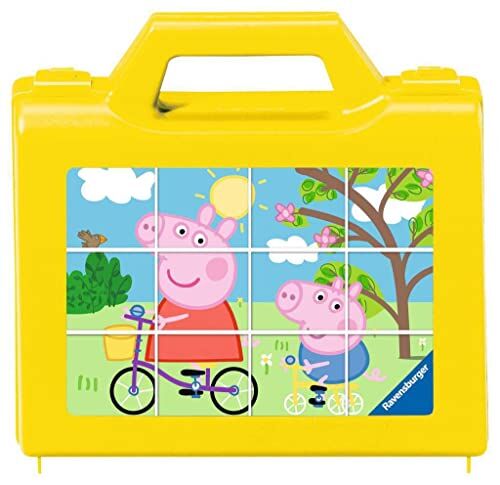 Ravensburger Puzzle  per bambini 055760 Fun with Peppa Puzzle a cubi Peppa Pig da 12 pezzi per bambini dai 4 anni in su
