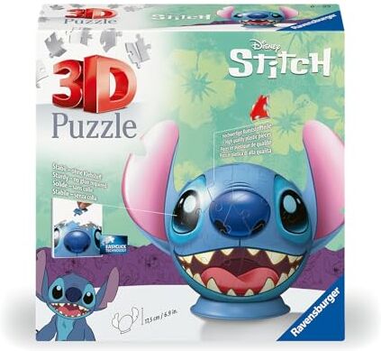 Ravensburger 3D Puzzle Stitch con le Orecchie, 72 pezzi, 6+ anni