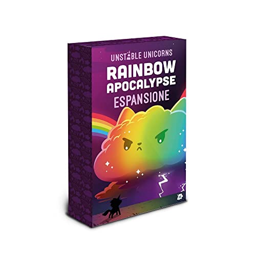 Asmodee , Unstable Unicorns: Rainbow Apocalypse, Espansione Gioco da Tavolo, Edizione in Italiano