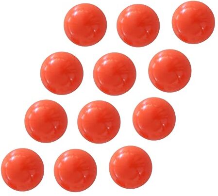 DOJA Barcelona Palline Calcio Balilla Resina 34mm   12 Pz   Arancio   Palline Biliardino Calcio Balilla Dure   Palline per Calcetto Balilla Professionali   Ricambi per Calciobalilla Professionali