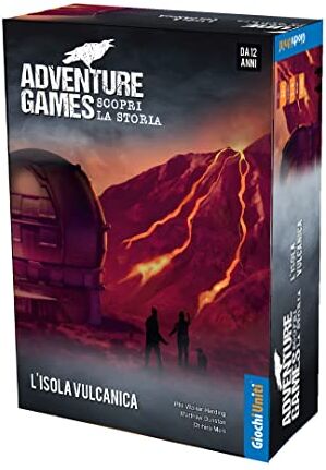 Giochi Uniti Adventure Game: L'Isola Vulcanica, Gioco di carte, 1-4 Giocatori, 12+ Anni, Edizione italiana,