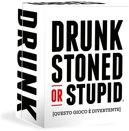 Asmodee Drunk, Stoned or Stupid Gioco di Carte, Party Game, Vietato ai Minori di Anni 18, Edizione in Italiano