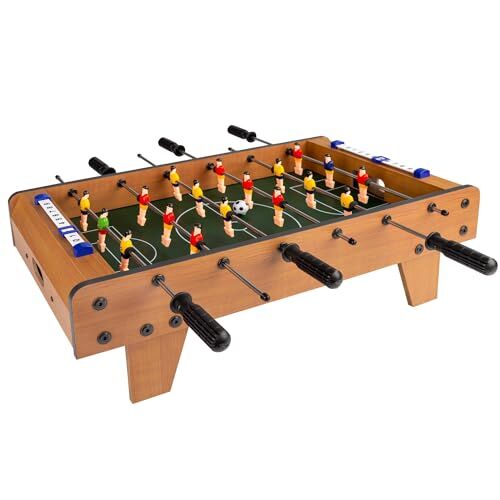 COLORBABY - CBGames Calcio Balilla Legno Tavolo, 60x30x20 cm,