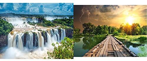 Ravensburger 166077 Cascata Dell'Iguaza Brasile, Puzzle 2000 Pezzi, Linea Foto & Paesaggi, Puzzle & Nature Edition, 3, Puzzle 1000 Pezzi, Paesaggi E Natura, Puzzle, Fotografia, Luce Mistica