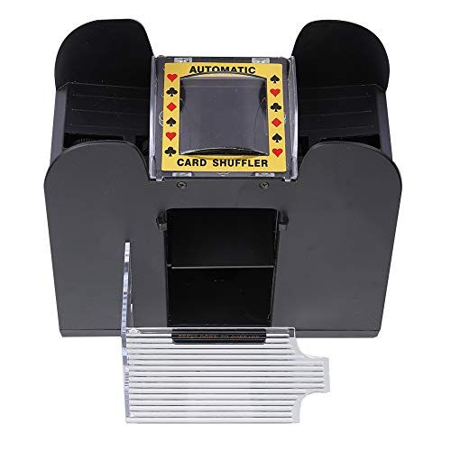 Shanrya Mescolatore automatico di carte, pratico mescolatore di carte da poker, silenzioso ad alta efficienza per la casa degli anziani
