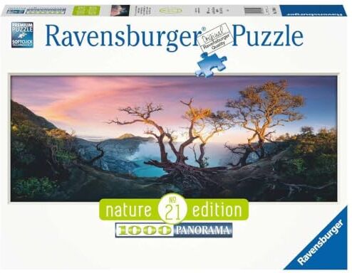 Ravensburger Puzzle Lago del Monte Ijen, Giava, Collezione Nature Edition, 1000 Pezzi, Idea regalo, per Lei o Lui, Puzzle Adulti