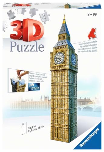 Ravensburger Big Ben 3D Jigsaw Puzzle for Adults and Kids Age 8 Years Up 216 Pieces No Glue Required