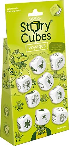 Asmodee Rory's Story Cubes Original Hangtab: Voyages (Verde) gioco da tavolo edizione in italiano (8083 ITALIA)