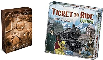 Asmodee Sherlock Holmes Consulente Investigativo: I Delitti Del Tamigi E Altri Casi-Gioco Da Tavolo & Ticket To Ride Europa, Gioco Da Tavolo Per Tutta La Famiglia, Edizione In Italiano