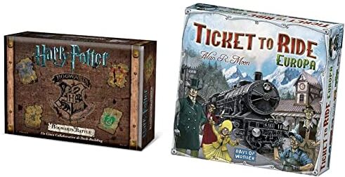 Asmodee Harry Potter: Hogwarts Battle Gioco da Tavolo, 2-4 Giocatori, 11+ Anni, in Italiano & Ticket to Ride Europa, Gioco da Tavolo per Tutta la Famiglia, 2-5 Giocatori, 8+ Anni, in Italiano