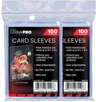 Ultra Pro Penny Custodie per carte di credito, standard, morbide, 200 pezzi, per carte da collezione come carte Pokemon Magic, dimensioni standard, trasparenti