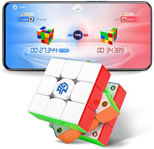 GAN 356 i Carry, Stickerless Speed Cube Tracciamento Intelligente Timer Incorporato Bluetooth con App CubeStation