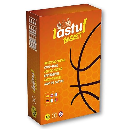 LASTUF Gioco di Basket Pallacanestro per Bambini di carte Familiare Gioco da Tavolo Multilingua Molto Divertente Intrattenimento per 7 8 9 10 11 12 anni