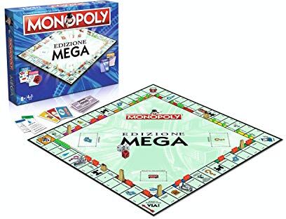 Winning Moves Mega Monopoly Gioco da Tavolo Italian Edition, 2-6 giocatori