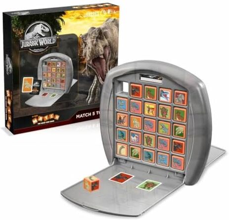 Winning Moves Jurassic World, Top Trumps Match, gioco da tavolo, edizione italiana