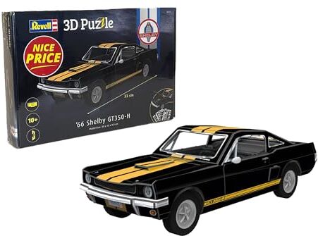 Revell -1966 Shelby GT350-H Mustang Scopri Il Mondo in 3D, divertiti per Grandi e piccini, Stampa A Colori,