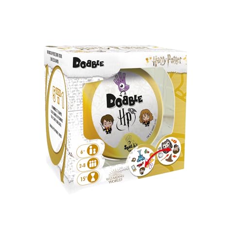 Asmodee Dobble: Harry Potter Gioco da Tavolo per Tutta la Famiglia, 5 Party Game per 2-8 Giocatori, 6+ Anni, Edizione in Italiano