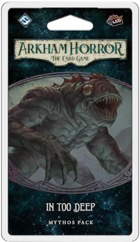 Fantasy Flight Games , Arkham Horror The Card Game: Mythos Pack 6.1. In Too Deep, Card Game, Ages 14+, 1 to 4 Players, 60 to 120 Minutes Playing Time